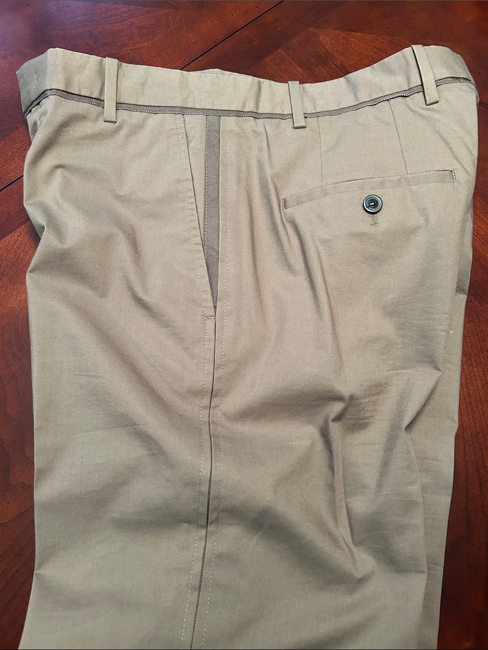 Wooyoungmi Men's Olive Chino Trousers